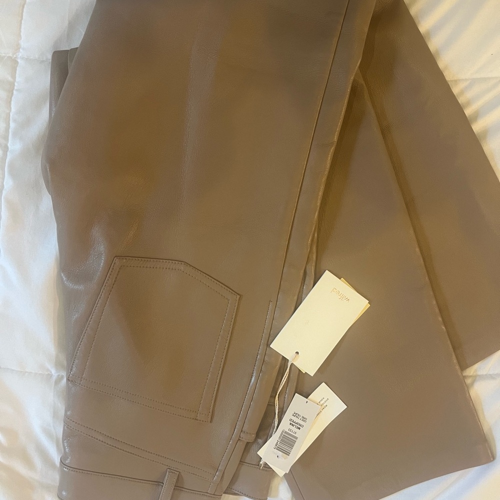 Women’s Wilfred Faux Leather Cropped Pants (Tall)